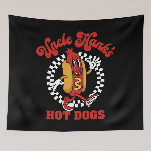 Item preview, Uncle Hank’s Hot Dogs Mascot Walking Character designed and sold by ismaelgeme.