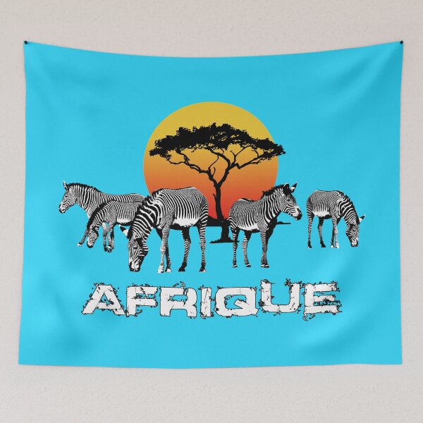 Item preview, Africa zebra's romantic sunset designed and sold by Helen-Storm.