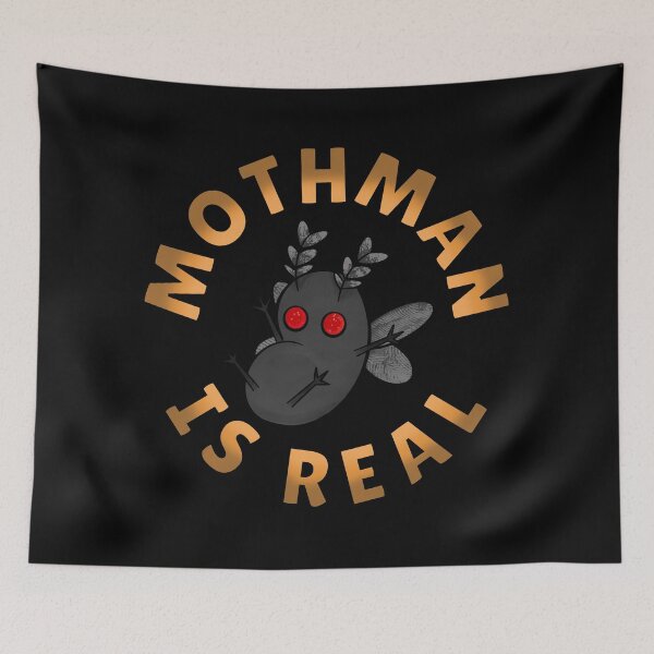 Item preview, Mothman is Real designed and sold by ClarissaDoodles.