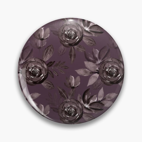 Item preview, Gothic Dark Rose Floral Pattern on Dusty Mauve designed and sold by ​Jyoti Digital Artist.