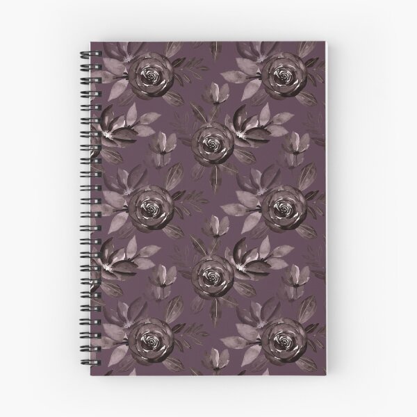 Item preview, Gothic Dark Rose Floral Pattern on Dusty Mauve designed and sold by Jyoti Digital Artist.