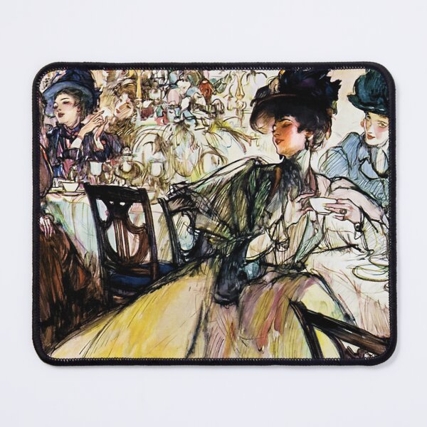 Item preview, Vintage Café Wall Art, Edwardian Women at Tea, Henry Raleigh Maxwell House Illustration designed and sold by RickE.