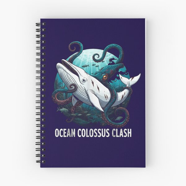 Item preview, Ocean Colossus Clash - Whale vs Giant Squid Epic Deep Sea Battle designed and sold by IZZO CREATIVE STUDIO.