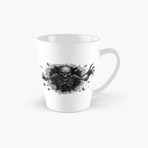 Item preview, Skeleton Breaking Through Wall Dark Horror Art designed and sold by Fantabuloustef.