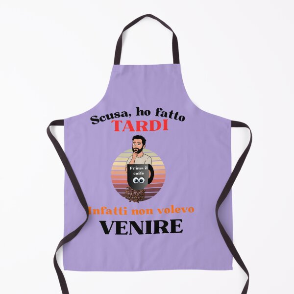 Item preview, Scusa Ho Fatto Tardi – Funny Italian Coffee Quote designed and sold by The Kawaii Forge.