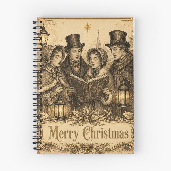 Item preview, Vintage Christmas Carolers Engraving Art designed and sold by SunnyDesign82.