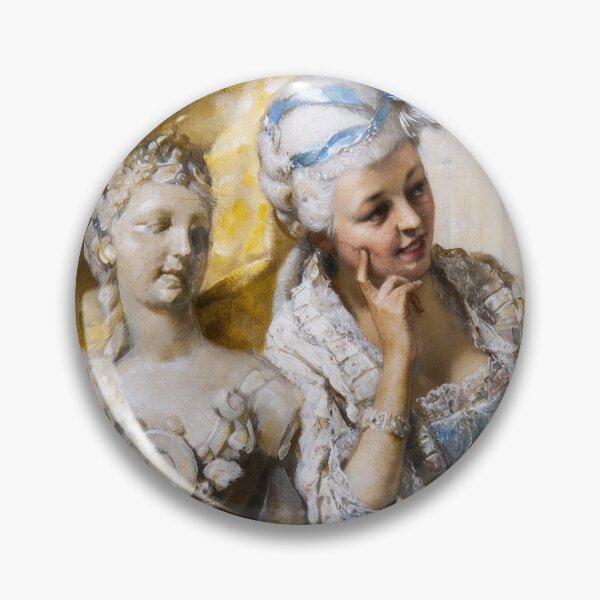 Item preview, Rococo lady with a mirror by Hans Sperlich designed and sold by The Breathing Paint.
