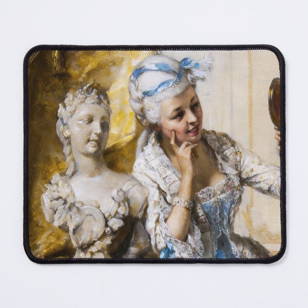 Item preview, Rococo lady with a mirror by Hans Sperlich designed and sold by The Breathing Paint.