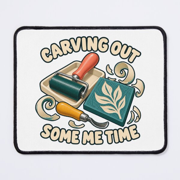 Item preview, Linocut Tools Carving Out Some Me Time designed and sold by SAS-Designer.