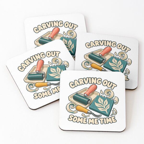 Item preview, Linocut Tools Carving Out Some Me Time designed and sold by SAS-Designer.