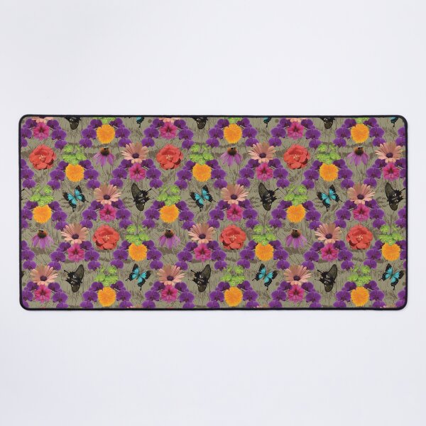 Item preview, Tropical Flowers Diamonds with Brown Background designed and sold by Digitalmyth's Designs.
