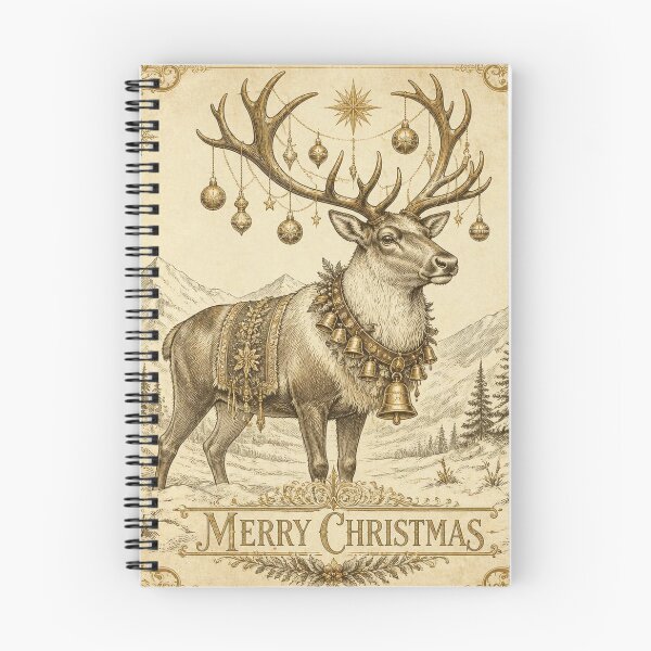 Item preview, Vintage Christmas Reindeer Art designed and sold by SunnyDesign82.