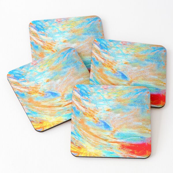 Item preview, abstract in red and turquoise designed and sold by Tereza Pilar  Art.