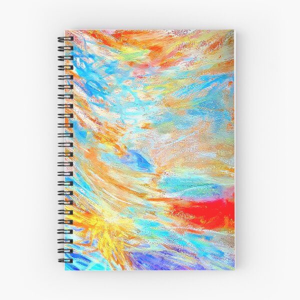 Item preview, abstract in red and turquoise designed and sold by Tereza Pilar Art.