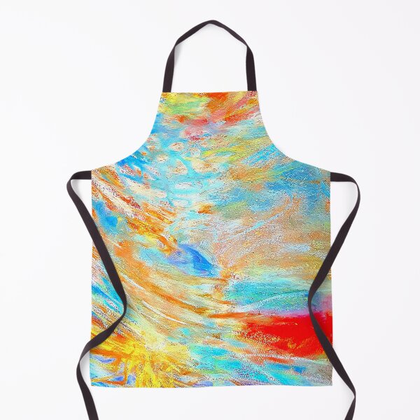 Item preview, abstract in red and turquoise designed and sold by Tereza Pilar Art.