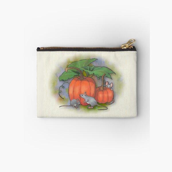 Item preview, Mice Playing Around Pumpkins, Fall Harvest Illustration designed and sold by JoyfulWhimsy.