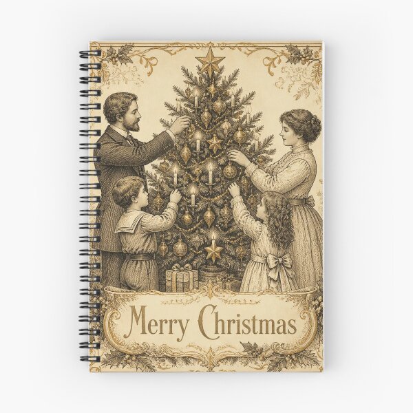 Item preview, Vintage Christmas Family Tree Art designed and sold by SunnyDesign82.