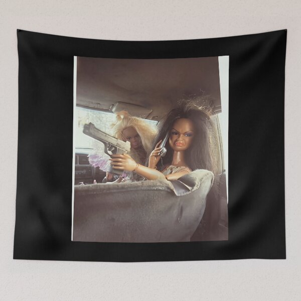 Item preview, Two Barbie Dolls In Car With Gun designed and sold by ismaelgeme.