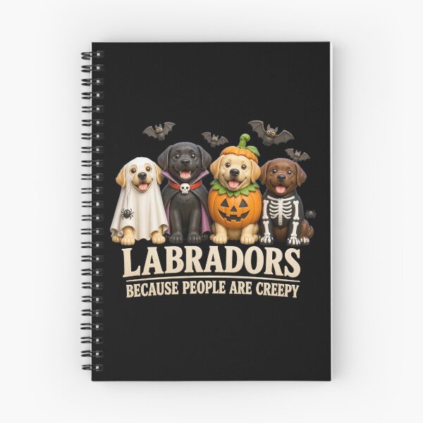 Item preview, Labradors Because People are Creepy Funny Halloween Dog designed and sold by CallDesign.