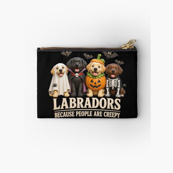 Item preview, Labradors Because People are Creepy Funny Halloween Dog designed and sold by CallDesign.