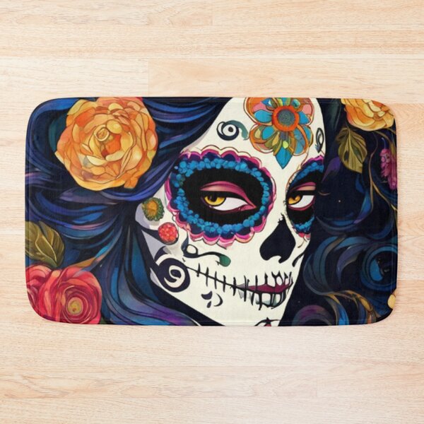 Item preview, Colorful Sugar Skull Lady designed and sold by TheDarkWardrobe.