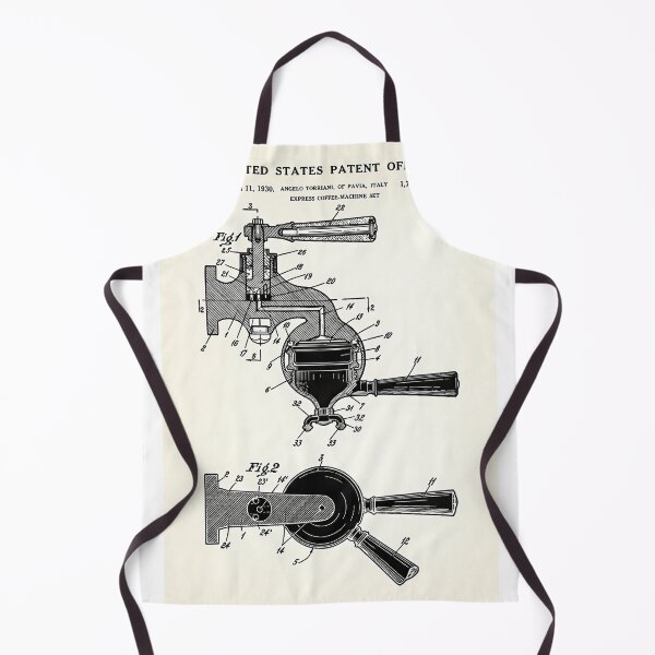 Item preview, Vintage Coffee Machine Patent Poster – Retro Technical Illustration designed and sold by VeroCura.