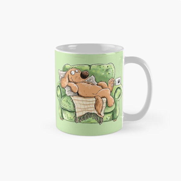 Item preview, Lazy Dog on the Couch I Funny Dog Cartoon designed and sold by modartis.