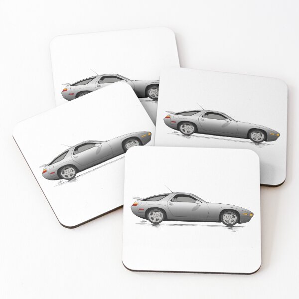 Item preview, 928 GTS Silver hand drawn Illustration  designed and sold by blackdogshop.