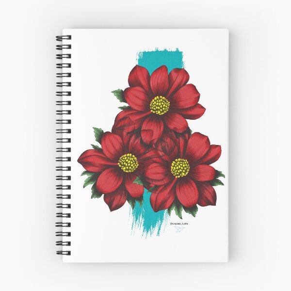 Item preview, Red flowers designed and sold by EstudioTurquesa.