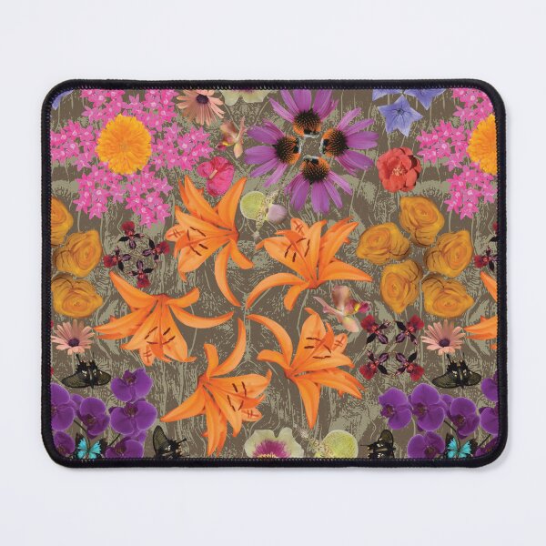 Item preview, Tropical Flowers Radials on Brown designed and sold by Digitalmyth's Designs.