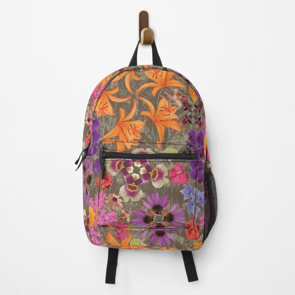 Item preview, Tropical Flowers Radials on Brown designed and sold by Digitalmyth's Designs.