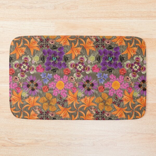Item preview, Tropical Flowers Radials on Brown designed and sold by Digitalmyth's Designs.