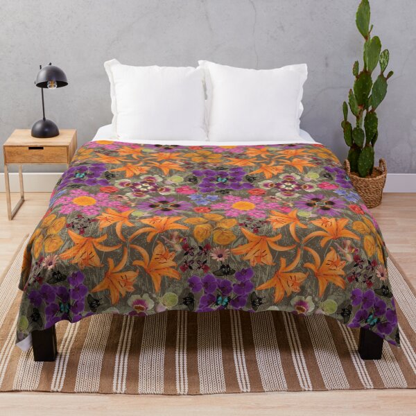 Item preview, Tropical Flowers Radials on Brown designed and sold by Digitalmyth's Designs.