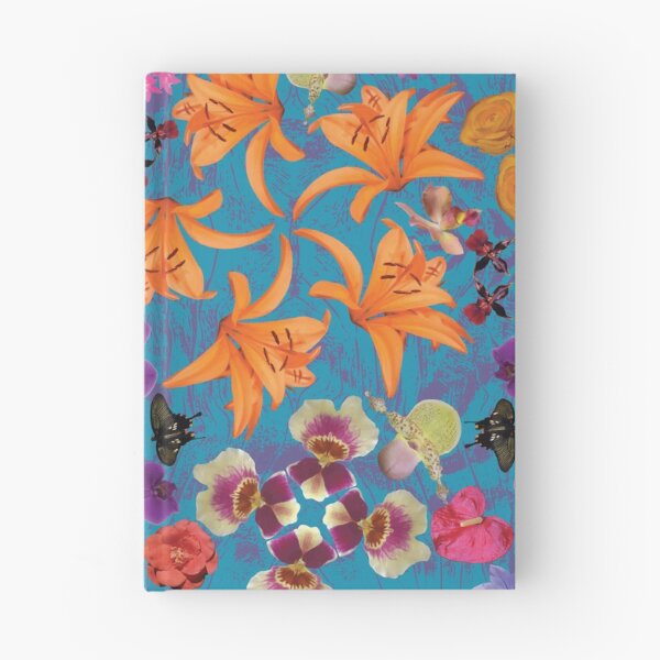 Item preview, Tropical Flowers Radials on Blue designed and sold by Digitalmyth's Designs.