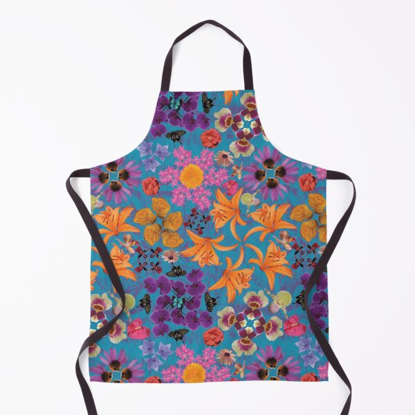 Item preview, Tropical Flowers Radials on Blue designed and sold by Digitalmyth's Designs.