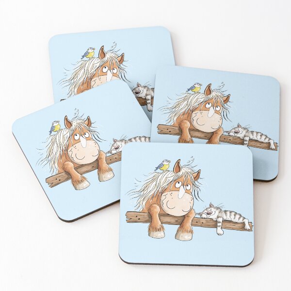 Item preview, Horse Cat and Bird I Funny Animal Friends Cartoon designed and sold by modartis.