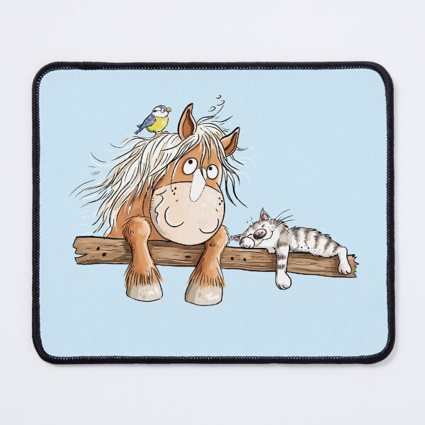 Item preview, Horse Cat and Bird I Funny Animal Friends Cartoon designed and sold by modartis.