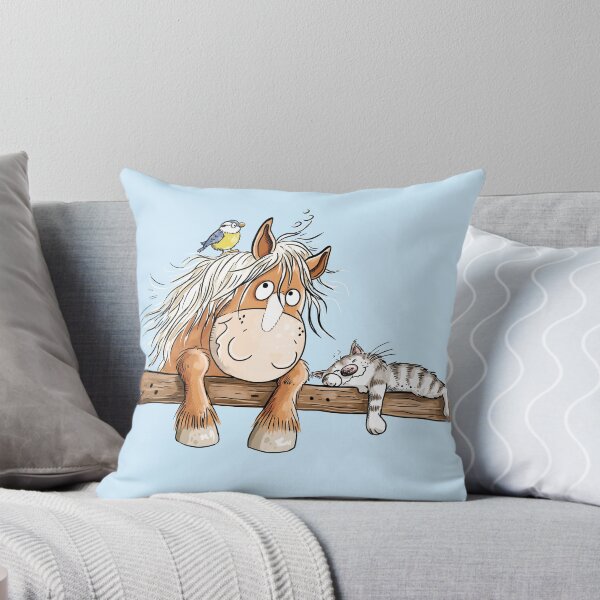Item preview, Horse Cat and Bird I Funny Animal Friends Cartoon designed and sold by modartis.