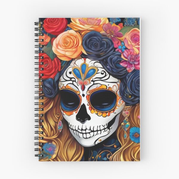Item preview, Colorful Sugar Skull Lady designed and sold by TheDarkWardrobe.