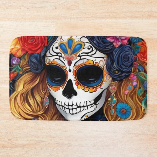 Item preview, Colorful Sugar Skull Lady designed and sold by TheDarkWardrobe.