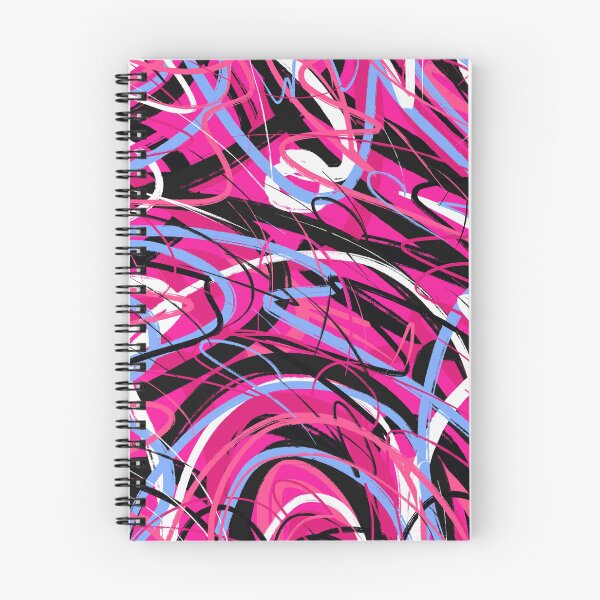 Item preview, Abstract Swirls in Pink and Black  designed and sold by DanielleGensler.