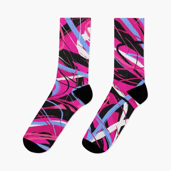 Item preview, Abstract Swirls in Pink and Black  designed and sold by DanielleGensler.