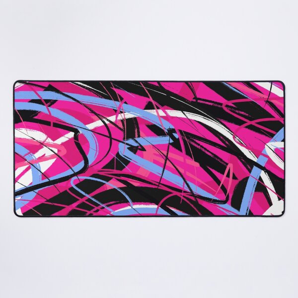 Item preview, Abstract Swirls in Pink and Black designed and sold by DanielleGensler.