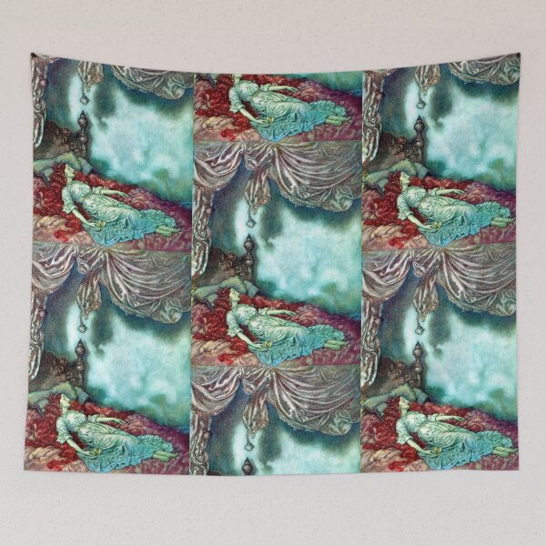 Item preview, The Sleeper - Edmund Dulac for Edgar Allan Poe  designed and sold by forgottenbeauty.