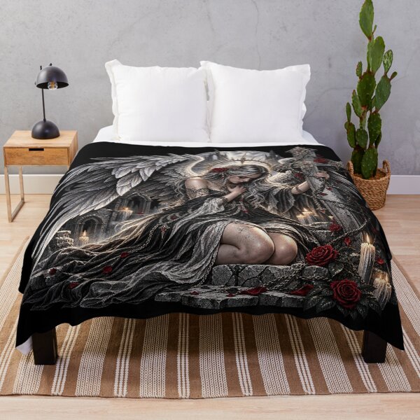 Item preview, Fallen Angel and Cross – Gothic Fantasy designed and sold by TroviTutto.
