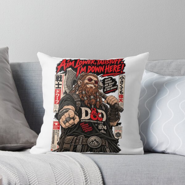 Item preview, Dwarf Warrior Retro Fantasy Anime designed and sold by Gabriela Mihai.