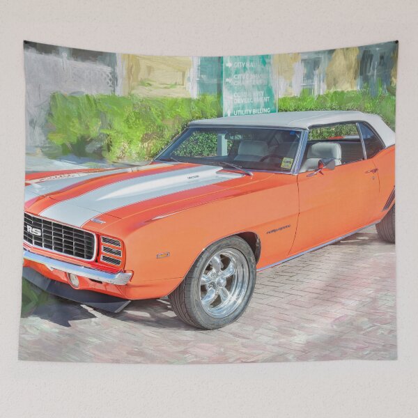 Item preview, 1969 Orange White Camaro RS 302 Convertible designed and sold by RichFrancoCars.