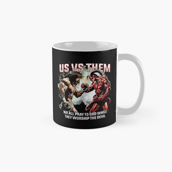 Item preview, Us Vs Them We All Pray To God While They Worship The Devil Jesus designed and sold by ismaelgeme.