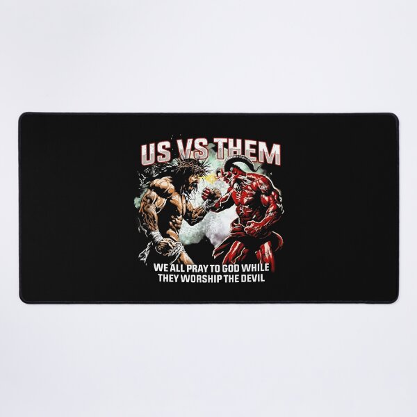 Item preview, Us Vs Them We All Pray To God While They Worship The Devil Jesus designed and sold by ismaelgeme.