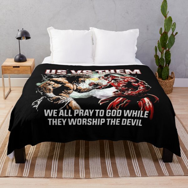 Item preview, Us Vs Them We All Pray To God While They Worship The Devil Jesus designed and sold by ismaelgeme.